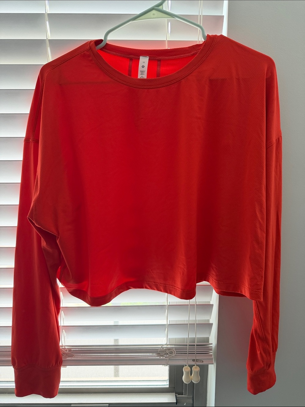 lululemon athletica muscle love long sleeve shirt in autumn red